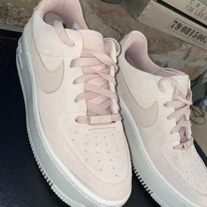 Pink suede air force 1